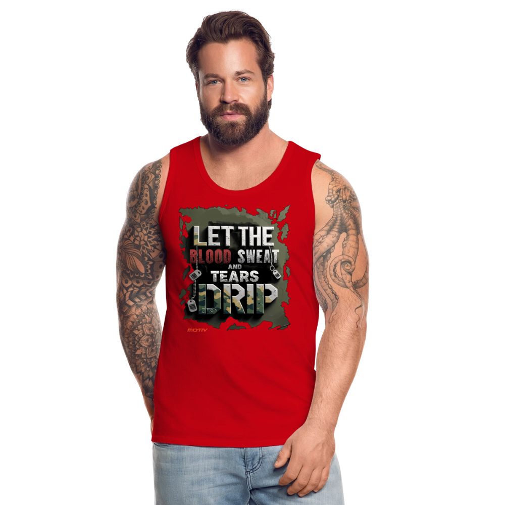 BLODD SWEAT & TEARS Men’s Premium Tank - red
