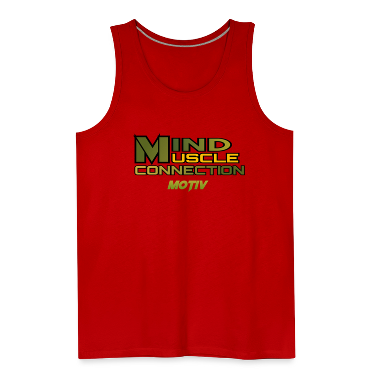 Mind Muscle Connection Men’s Premium Tank - red