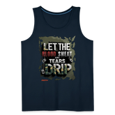 BLODD SWEAT & TEARS Men’s Premium Tank - deep navy
