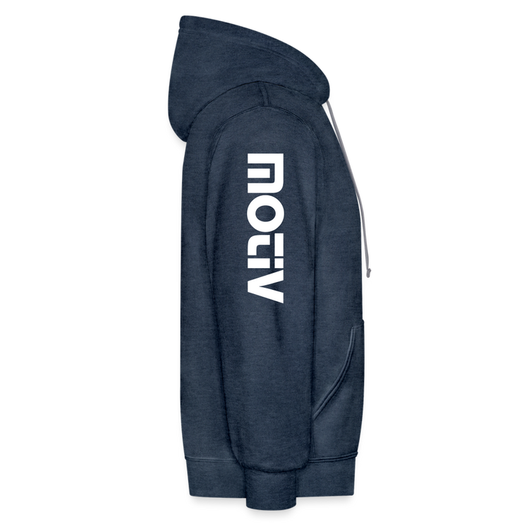 Aim For Success premium quality Hoodie - indigo heather/asphalt