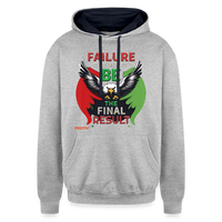 FINAL RESULT PALESTINE Edition 3 m/w Contrast Hoodie - heather gray/navy