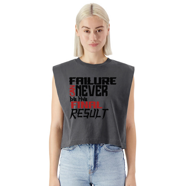 FINAL RESULT Washed Women´s Muscle Tank Top - faded black