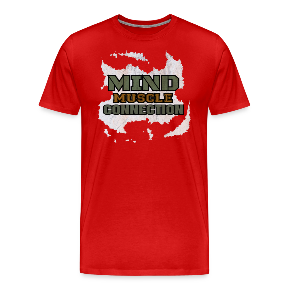 Mind Muscle Connection Premium T-Shirt - red