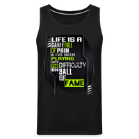 LIFE IS A GAME Men’s Premium Tank - black