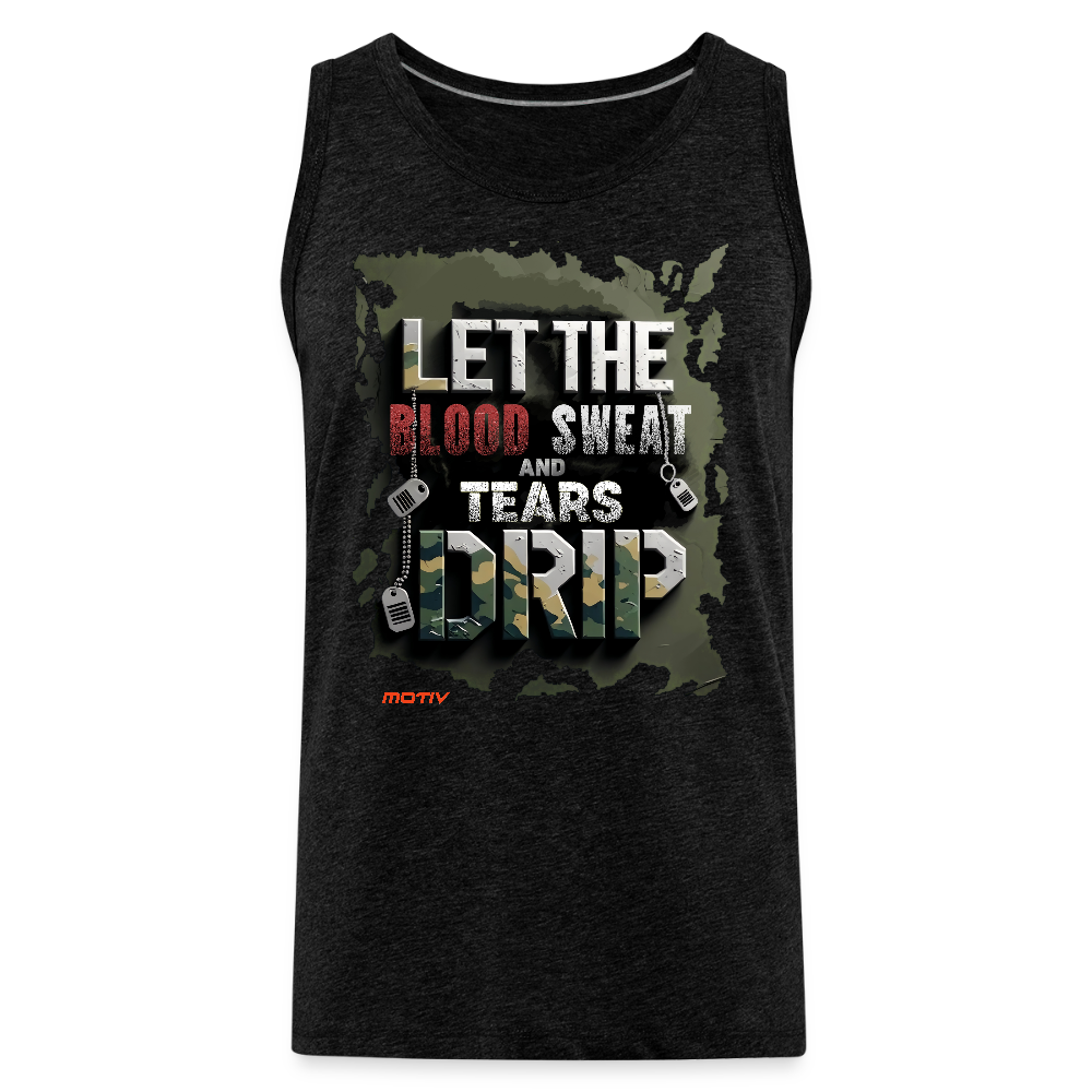 BLODD SWEAT & TEARS Men’s Premium Tank - charcoal grey
