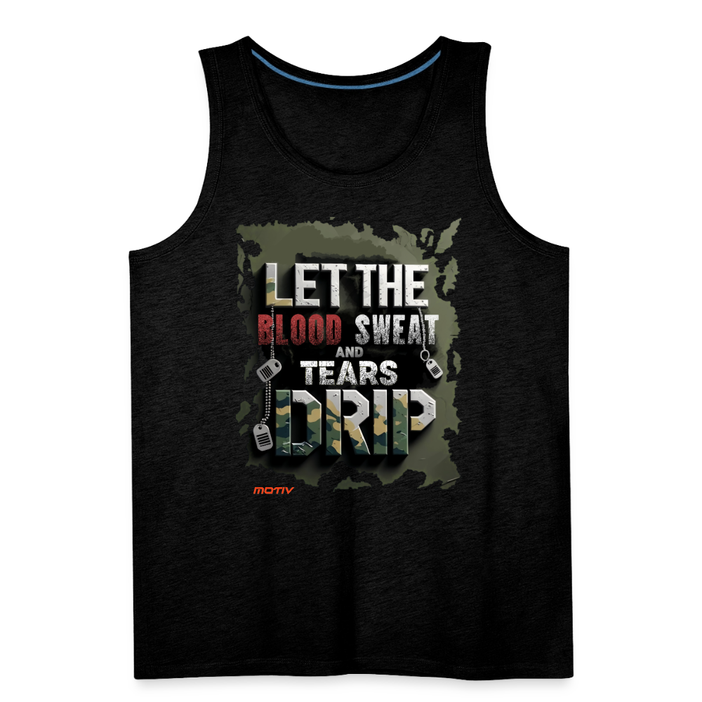 BLODD SWEAT & TEARS Men’s Premium Tank - charcoal grey