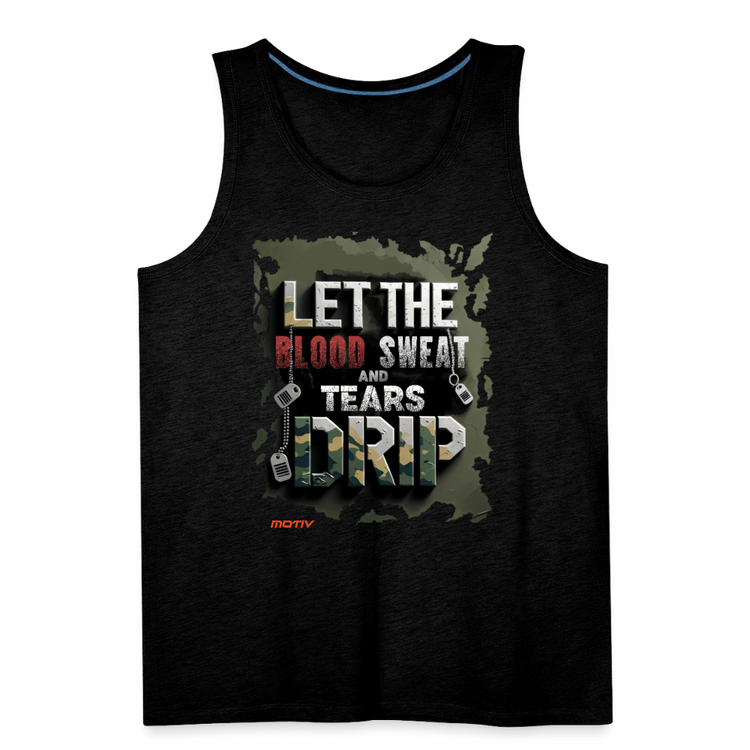 BLODD SWEAT & TEARS Men’s Premium Tank - charcoal grey
