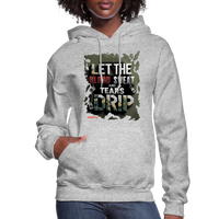 BLOOD SWEAT AND TEARS Women's Premium Quality  Hoodie - heather gray