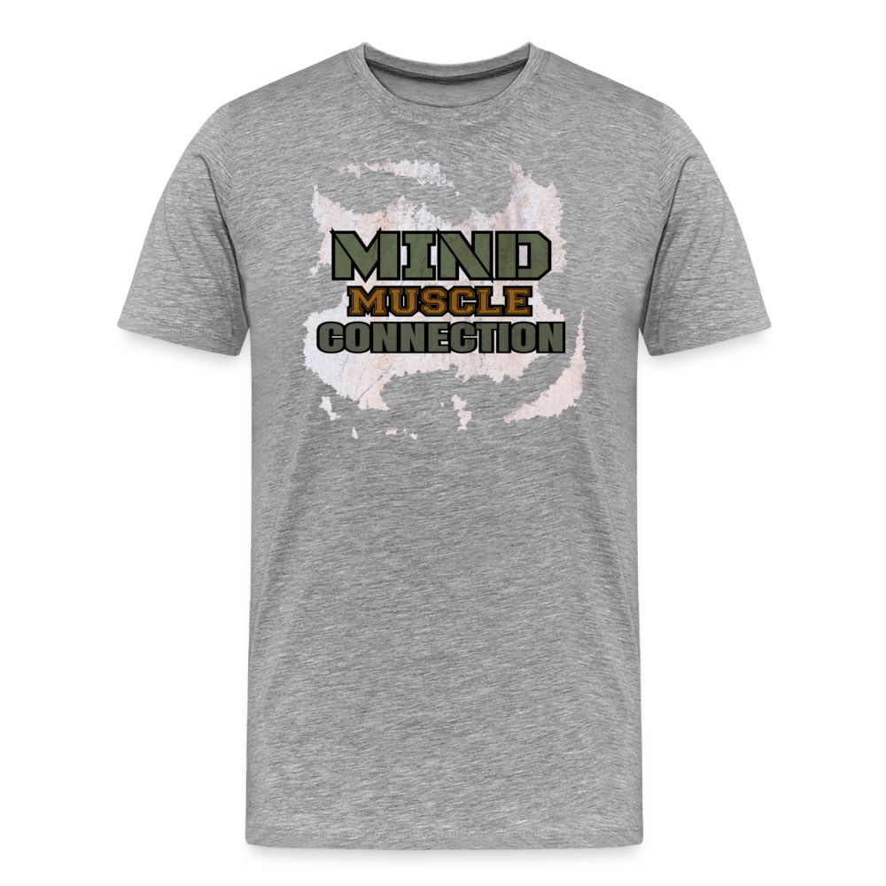 Mind Muscle Connection Premium T-Shirt - heather gray