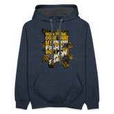 Been There Done That premium Hoodie - indigo heather/asphalt