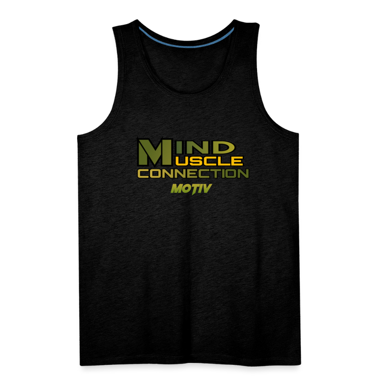 Mind Muscle Connection Men’s Premium Tank - charcoal grey