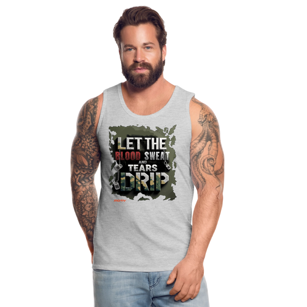 BLODD SWEAT & TEARS Men’s Premium Tank - heather gray