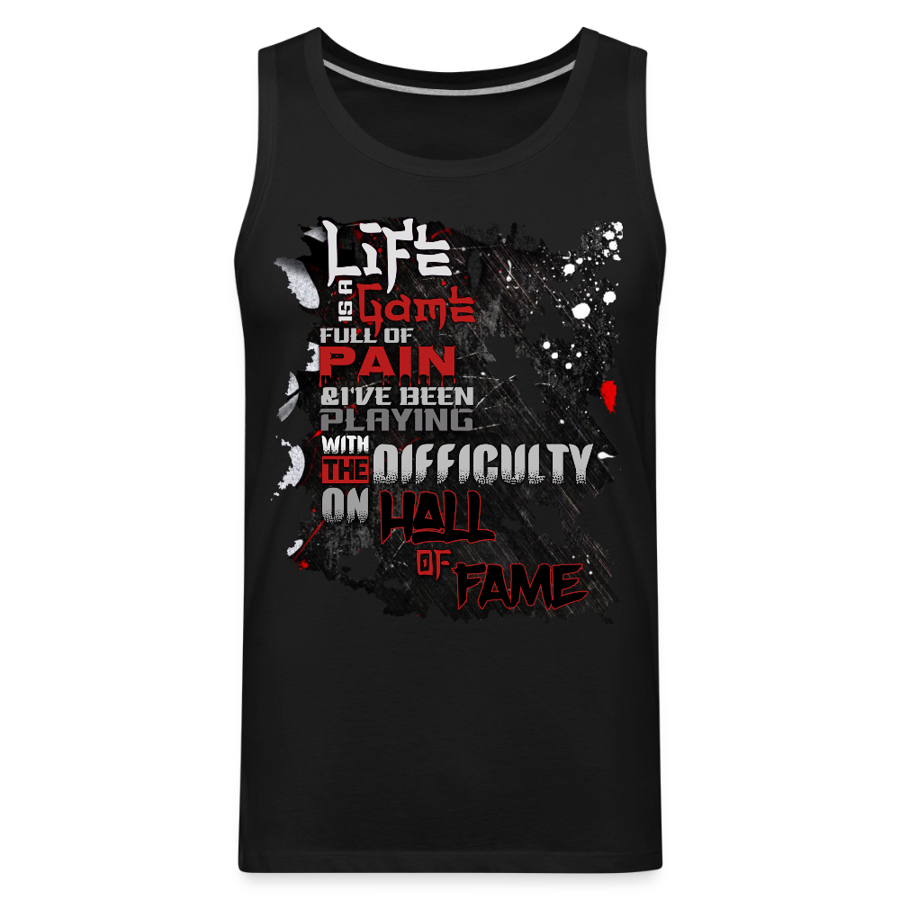 LIFE IS A GAME Men’s Premium Tank - black