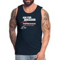 Aim For Success Men’s Premium Tank - deep navy