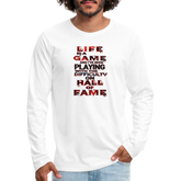 Life Is A Game Premium Long Sleeve T-Shirt - white