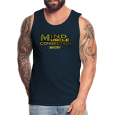 Mind Muscle Connection Men’s Premium Tank - deep navy