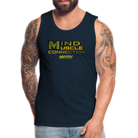 Mind Muscle Connection Men’s Premium Tank - deep navy