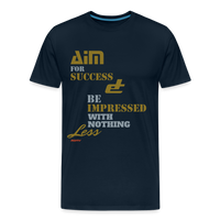 Aim For Success Men's Premium T-Shirt - deep navy