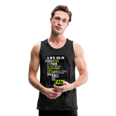 LIFE IS A GAME Men’s Premium Tank - charcoal grey