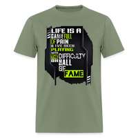 LIFE IS A GAME Men's T-Shirt | GILDAN 5000 - military green