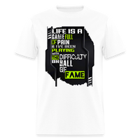 LIFE IS A GAME Men's T-Shirt | GILDAN 5000 - white