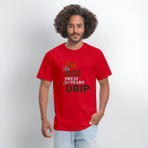 Blood, Sweat & Tears Half Sleeve Premium Tee - red