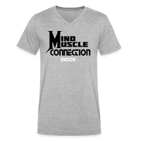 Mind Muscle Connection Men's V-Neck T-Shirt - heather gray