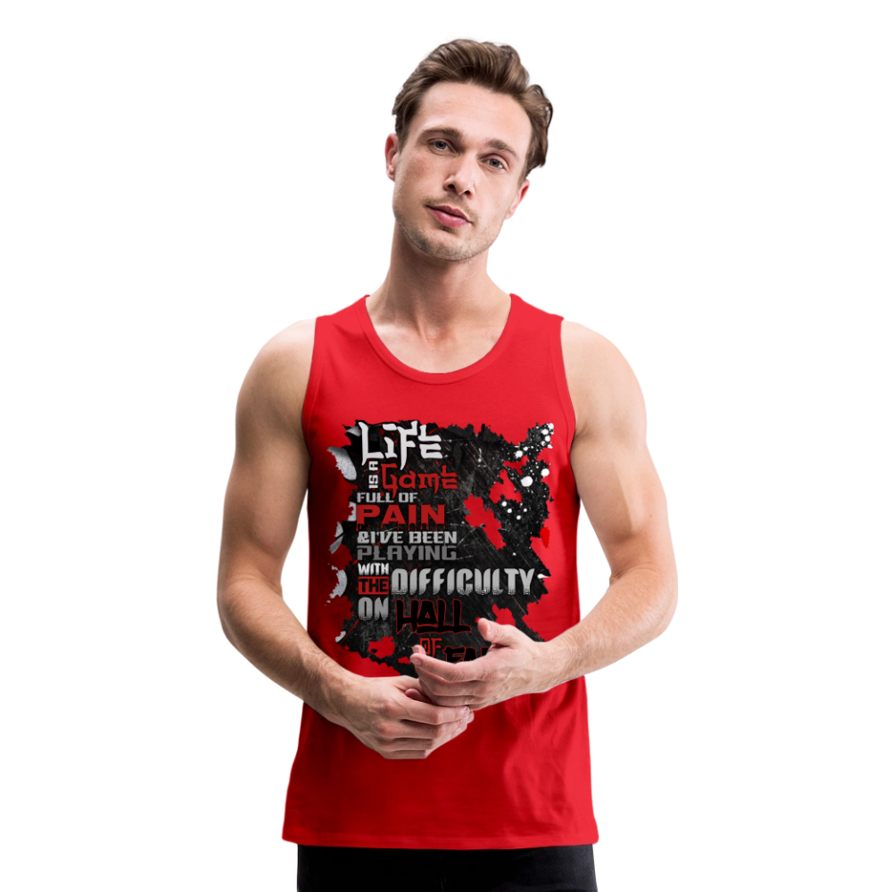 LIFE IS A GAME Men’s Premium Tank - red