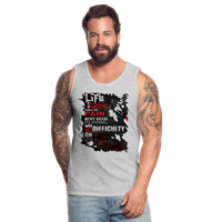 LIFE IS A GAME Men’s Premium Tank - heather gray