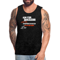 Aim For Success Men’s Premium Tank - charcoal grey