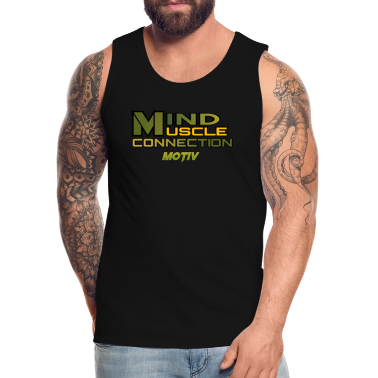 Mind Muscle Connection Men’s Premium Tank - black