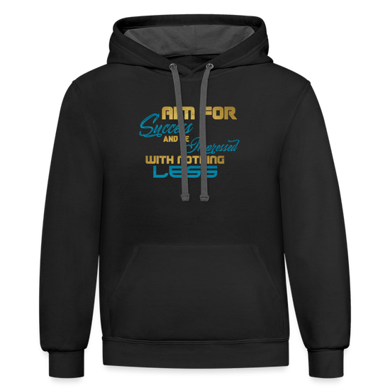 Aim For Success premium Hoodie - black/asphalt