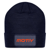 Motiv Patch Beanie - navy