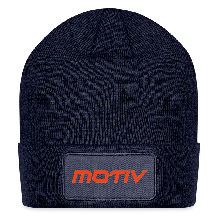 Motiv Patch Beanie - navy