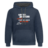 Aim For Success premium quality Hoodie - indigo heather/asphalt