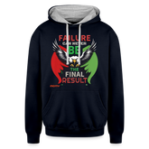 FINAL RESULT PALESTINE Edition 3 m/w Contrast Hoodie - navy/heather gray
