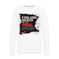 Men's FINAL RESULT Premium Long Sleeve T-Shirt - white
