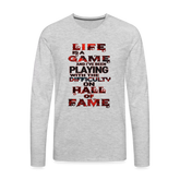 Lie Is A Game Premium Long Sleeve T-Shirt - heather gray
