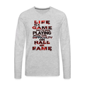 Lie Is A Game Premium Long Sleeve T-Shirt - heather gray