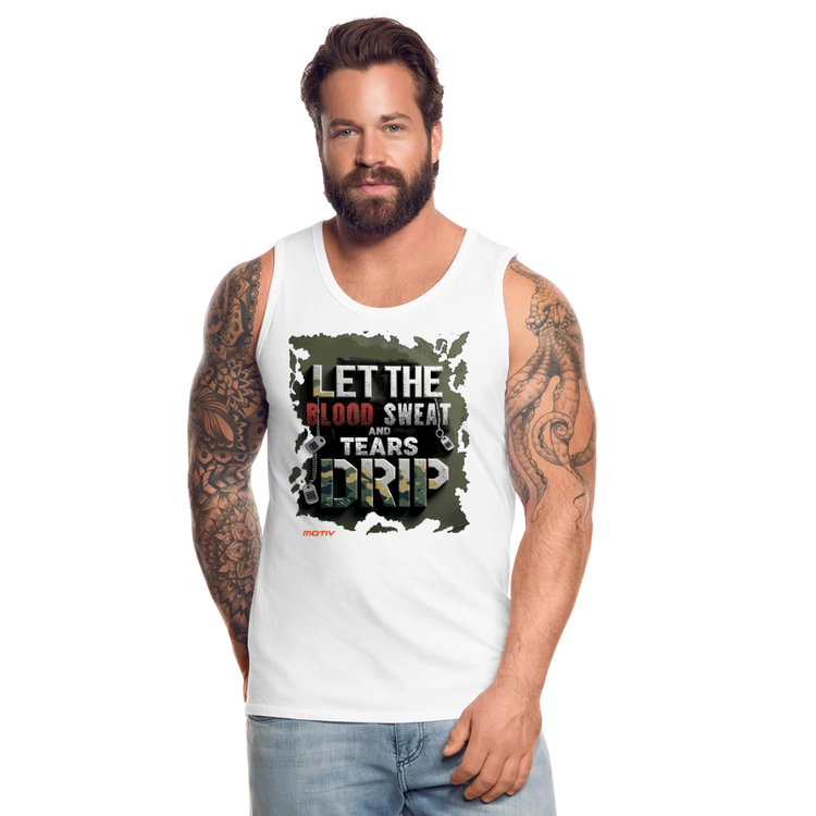 BLODD SWEAT & TEARS Men’s Premium Tank - white