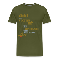 Aim For Success Men's Premium T-Shirt - olive green