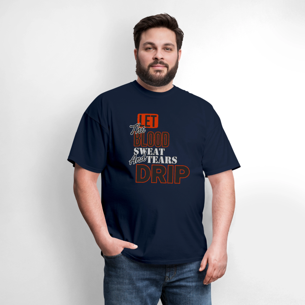 Blood, Sweat & Tears Half Sleeve Premium Tee - navy