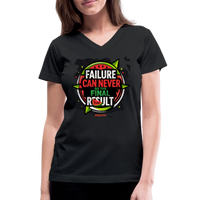 FINAL RESULT Women's V-Neck T-Shirt - black