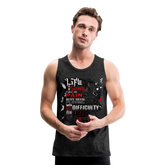 LIFE IS A GAME Men’s Premium Tank - charcoal grey