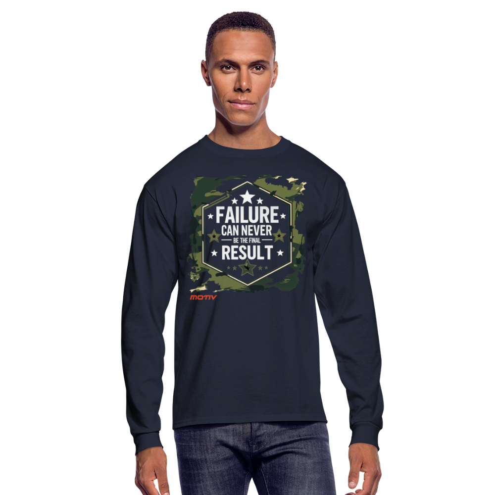 FINAL RESULT Men's Long Sleeve T-Shirt - navy