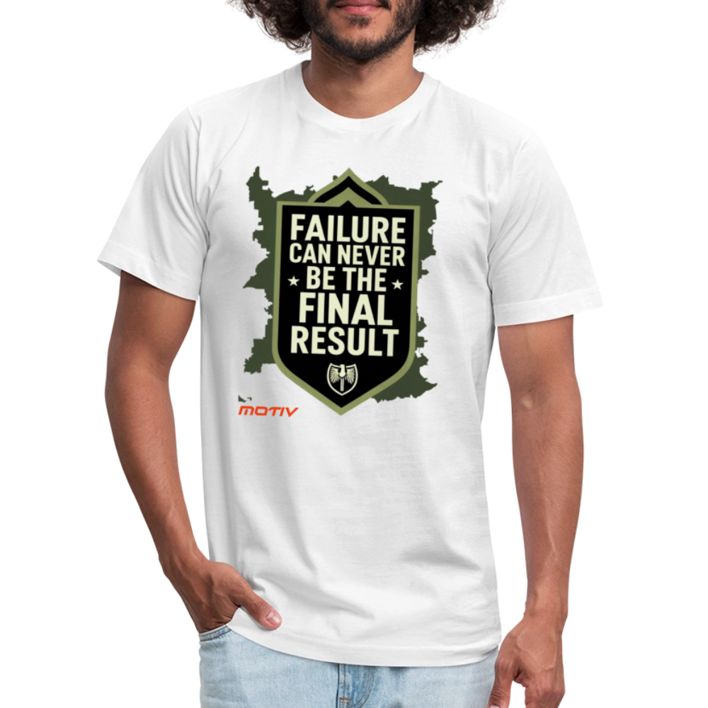 Final Result Jersey T-Shirt by Bella + Canvas - white