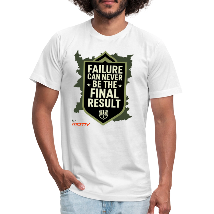 Final Result Jersey T-Shirt by Bella + Canvas - white