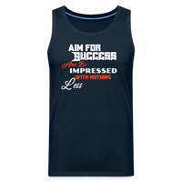 Aim For Success Men’s Premium Tank - deep navy
