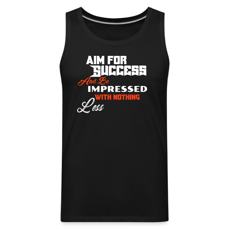 Aim For Success Men’s Premium Tank - black