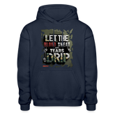 BLOOD SWEAT & TEARS Heavy Blend Adult Hoodie - navy